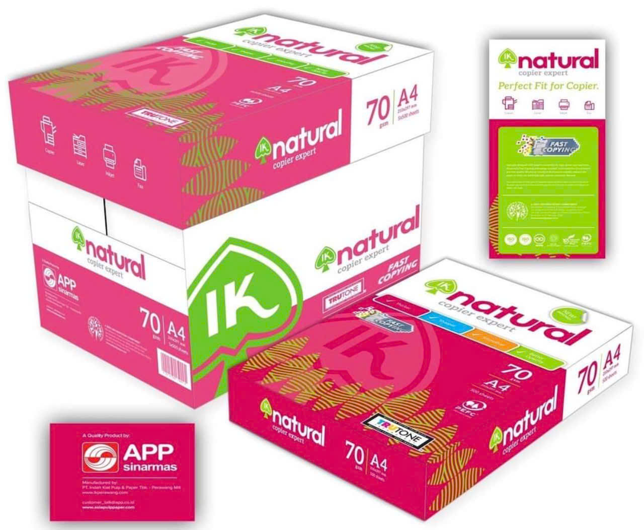 Giấy IK NATURAL A4-70