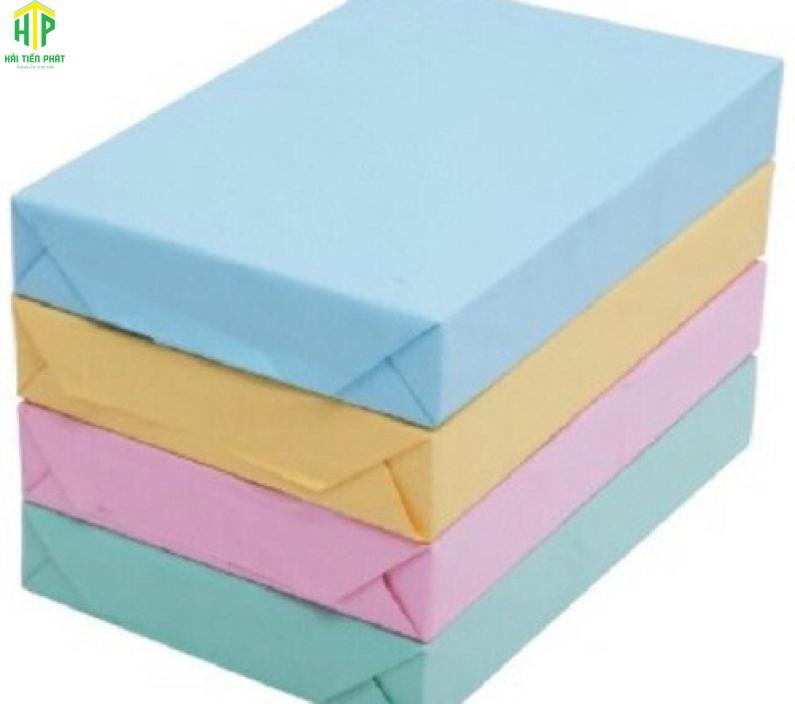 Giấy Ford Màu A4 80gsm( Xanh Lá, Xanh Dương, Vàng, Hồng)
