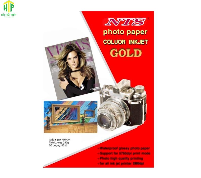Giấy in ảnh A3 Gold 2 mặt ĐL 230g 50 tờ