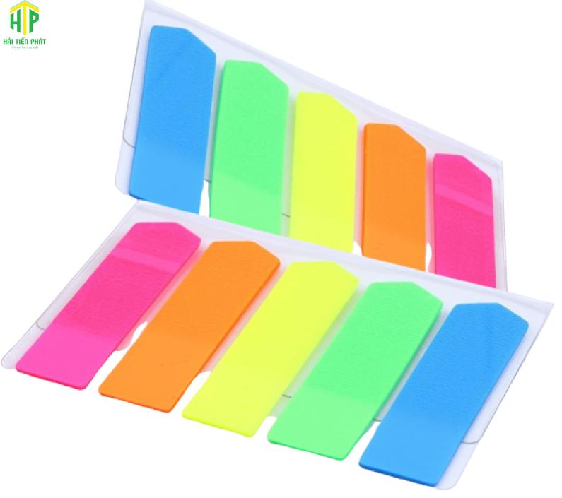 Giấy note 5 màu nhựa Uni-T