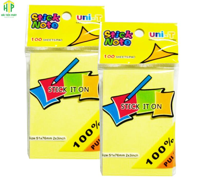Giấy note vàng 3×2 uni-T