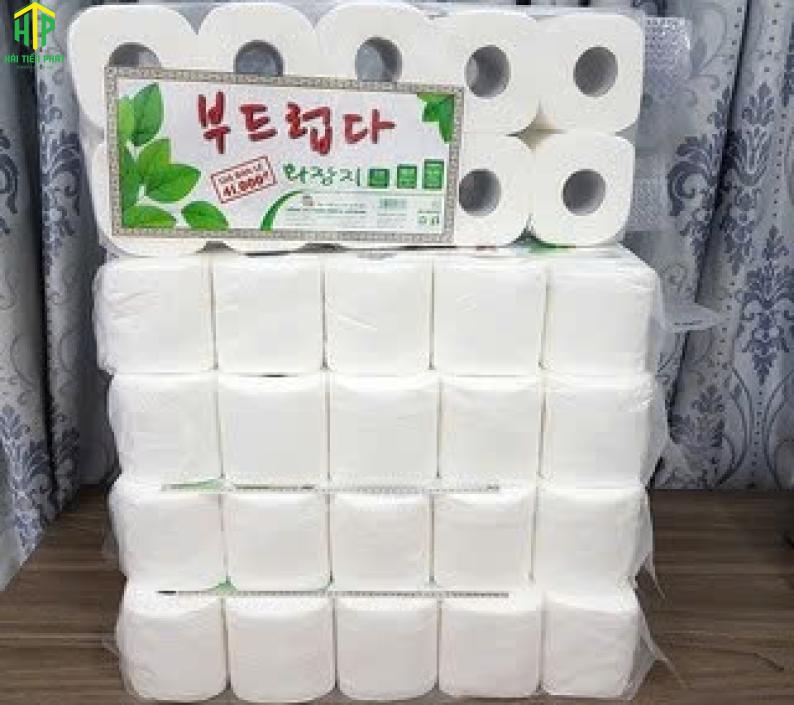 Giấy vệ sinh Hàn Quốc Lốc 10(10cuộn/lốc, 10lốc/cây)