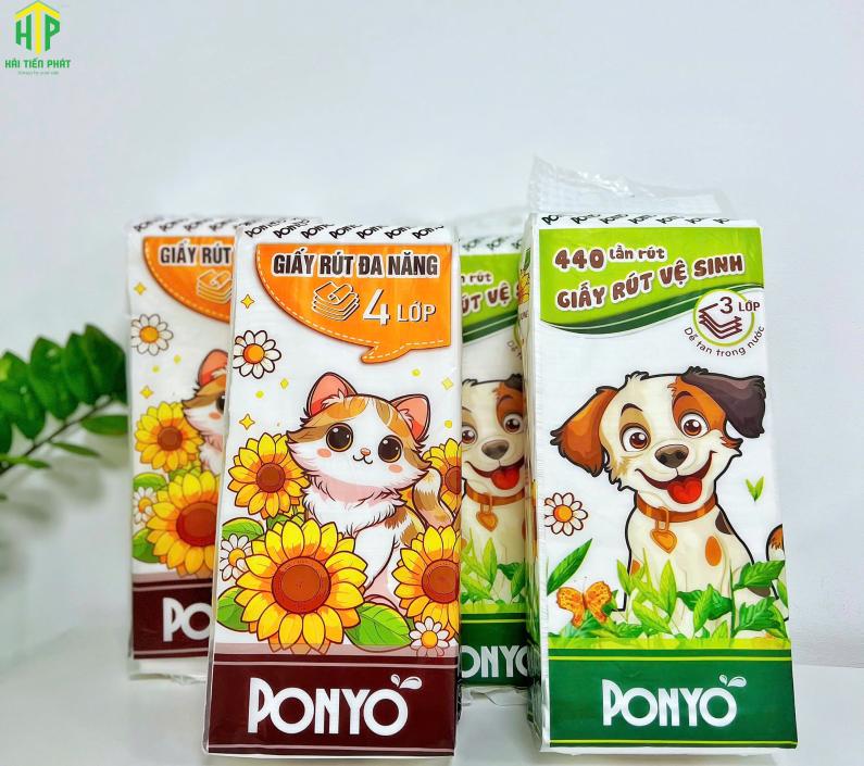 Khăn rút treo tường PONYO