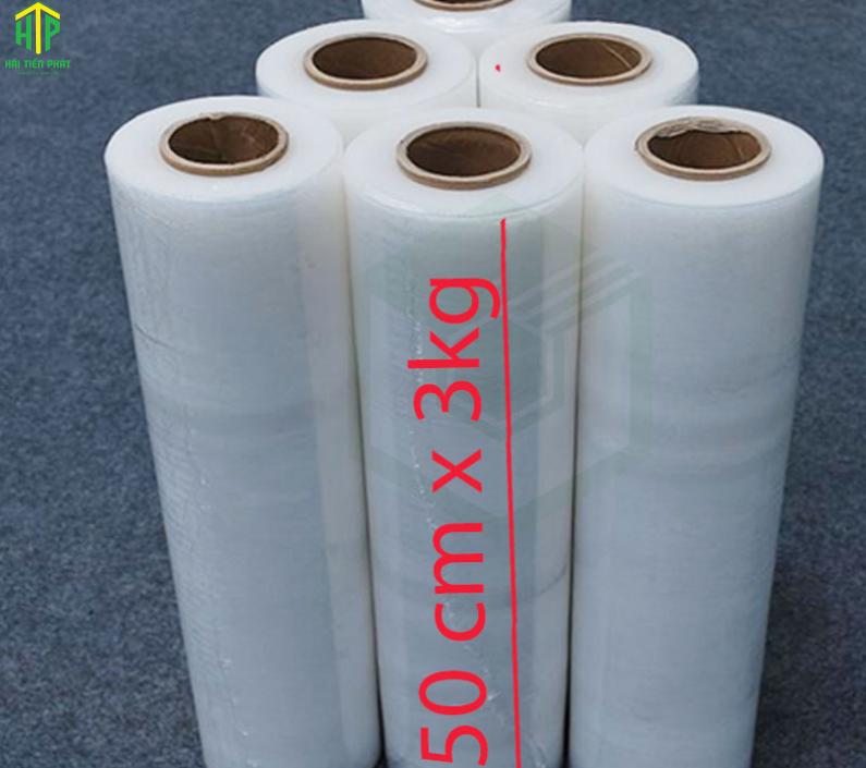Màng PE Quấn Pallet 3kg 50cm Lõi Giấy 300gr